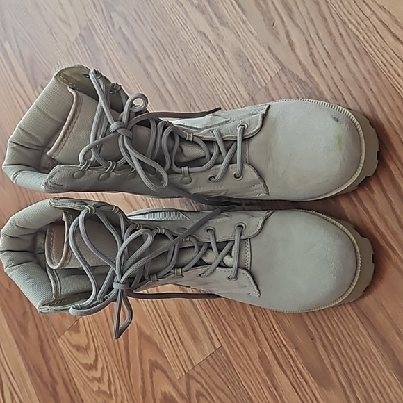 Suede & Canvas Jungle Style Boots - Picture 3 of 8